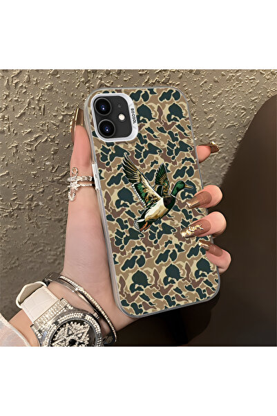 Hontinga حافظة متوافقة مع هاتف iPhone 12، حافظة هاتف صلبة مضادة للسقوط، نمط ب...