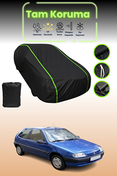 Dokaca Neo غطاء حماية للسيارة باللون الأسود النيون قماش مجدّل سيتروين ساكسو 3...