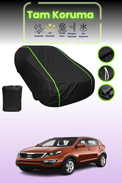 Dokaca Neo غطاء حماية للسيارة من القماش الأسود اللامع قماش مجدّل كيا سبورتاج ...