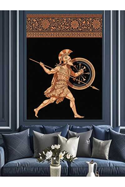 KanvasSepeti Warrior Human Υψηλής ποιότητας ελαιογραφία d Με υφή Καμβάς ζωγρα...