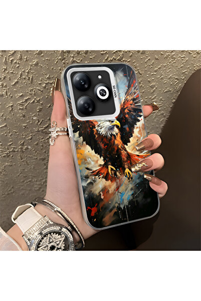 Hontinga حافظة متوافقة مع هاتف Infinix Hot 40i، حافظة هاتف صلبة مضادة للسقوط،...