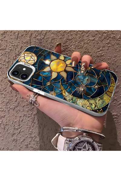 Hontinga حافظة هاتف متوافقة مع هاتف iPhone 11 ذات ظهر صلب ومضادة للسقوط وسماء...