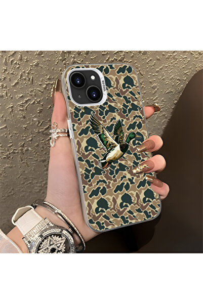 Hontinga حافظة متوافقة مع هاتف iPhone 13، حافظة هاتف صلبة مضادة للسقوط، نمط ب...