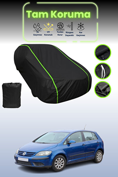 Dokaca Neo غطاء حماية للسيارة من القماش الأسود اللامع قماش مجدّل فولكس فاجن ج...