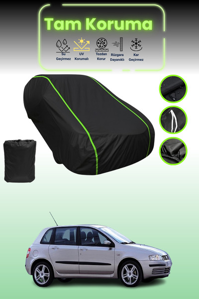 Dokaca Neo Black Neon Corded Fabric Fiat Stilo Abarth 2001 - 2004 Compatible ...