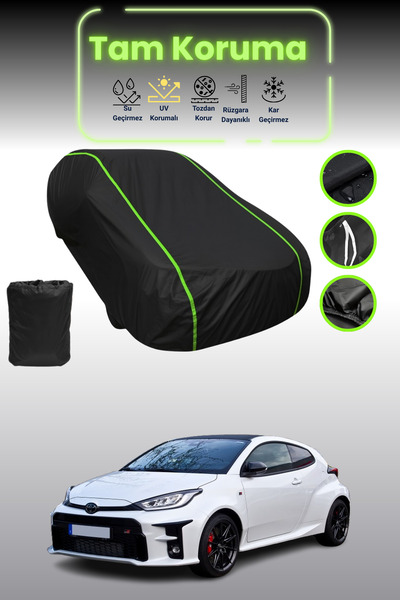 Dokaca Neo غطاء حماية للسيارة متوافق مع سيارة تويوتا جي آر ياريس قماش مجدّل ب...