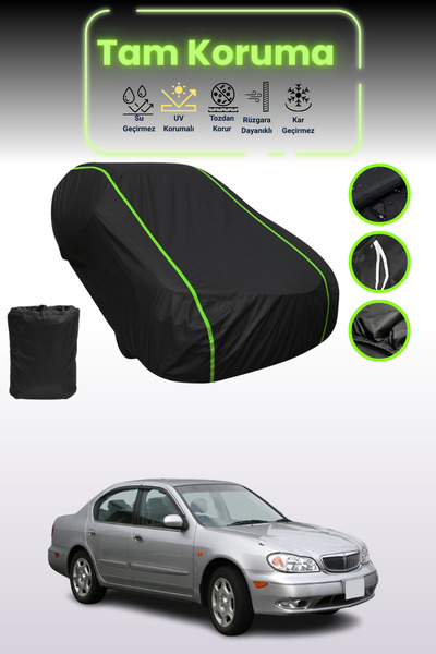 Dokaca Neo غطاء حماية للسيارة من القماش الأسود المتوافق مع نيسان سيفيرو قماش ...