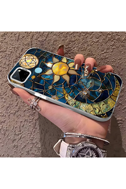 Hontinga حافظة هاتف متوافقة مع هاتف Realme C25Y/C21Y ذات ظهر صلب ومضادة للسقو...