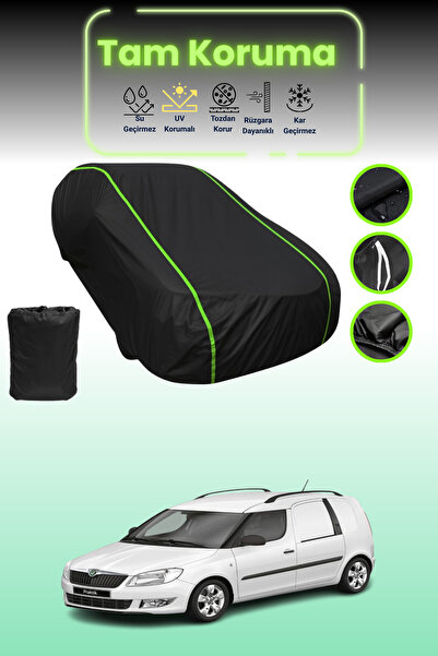 Dokaca Neo غطاء حماية للسيارة من القماش الأسود المتوافق مع سيارة سكودا قماش م...