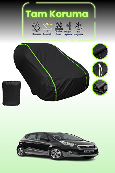 Dokaca Neo غطاء حماية للسيارة من القماش الأسود اللامع قماش مجدّل كيا فينجا 20...