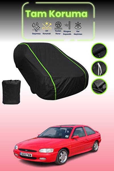 Dokaca Neo غطاء حماية للسيارة من القماش الأسود اللامع قماش مجدّل فورد إسكورت ...