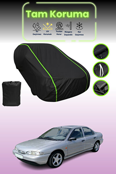 Dokaca Neo غطاء حماية للسيارة باللون الأسود النيون قماش مجدّل فورد مونديو سيد...