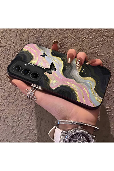 Hontinga حافظة هاتف متوافقة مع سامسونج جالاكسي A55، حماية للكاميرا، ظهر صلب م...