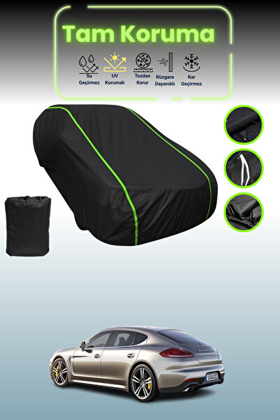 Dokaca Neo غطاء حماية للسيارة باللون الأسود النيون قماش مجدّل بورش باناميرا د...