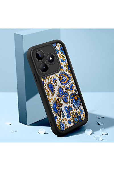 Hontinga حافظة هاتف من السيليكون الناعم المتوافقة مع هاتف Realme C53، نمط عتي...