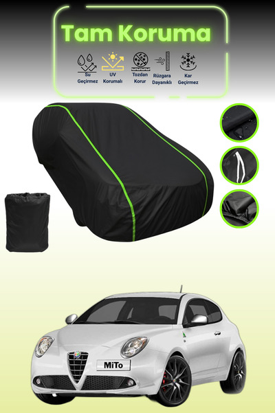 Dokaca Neo غطاء حماية للسيارة من القماش الأسود المتوافق مع سيارة ألفا روميو م...