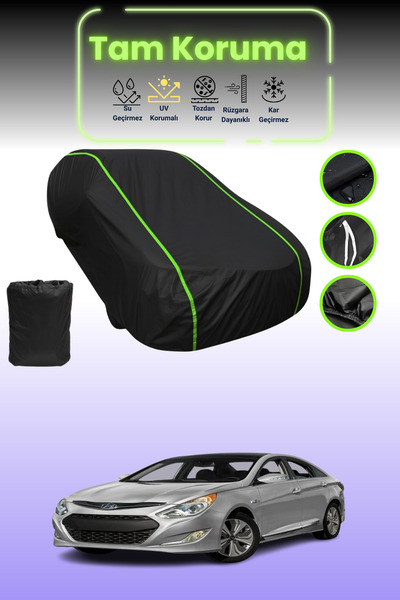 Dokaca Neo غطاء حماية من القماش للسيارة باللون الأسود النيون قماش مجدّل متواف...