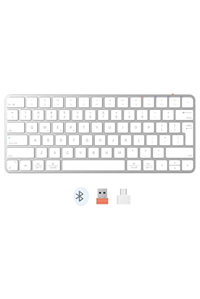 MeeTion K210MW slim bluetooth keyboard, White