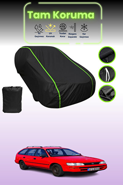 Dokaca Neo غطاء حماية للسيارة من القماش الأسود اللامع قماش مجدّل تويوتا كورول...