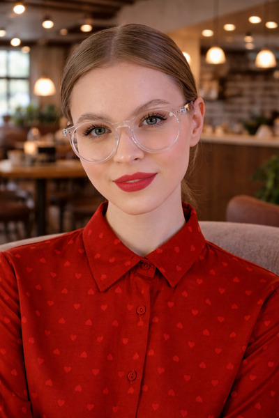 Straight Light New Season Transparent Frame Unisex Blue Light Protection Styl...