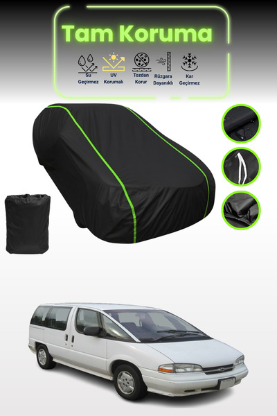 Dokaca Neo غطاء حماية للسيارة من القماش الأسود اللامع قماش مجدّل شيفروليه لومينا APV متوافق مع غطاء حماية السيارة من القماش