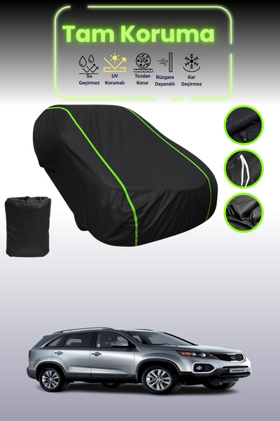Dokaca Neo غطاء حماية للسيارة من القماش الأسود اللامع قماش مجدّل كيا سورينتو ...