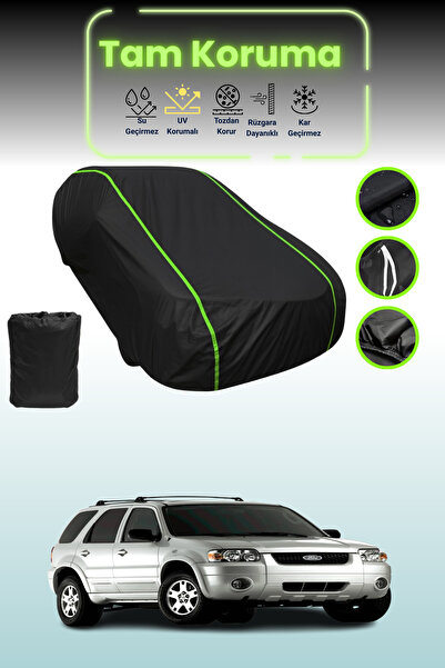 Dokaca Neo غطاء حماية للسيارة من القماش الأسود النيون قماش مجدّل فورد إسكيب 2...