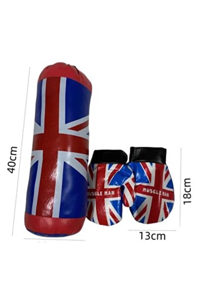 Toy Toy Toy Set de box pentru copii cu timbre, albastru și roșu, 40×13 cm