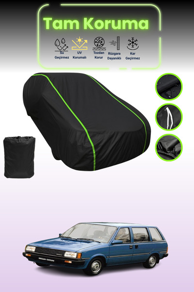 Dokaca Neo غطاء حماية من القماش للسيارة باللون الأسود النيون قماش مجدّل نيسان برايري 1989 - 1996