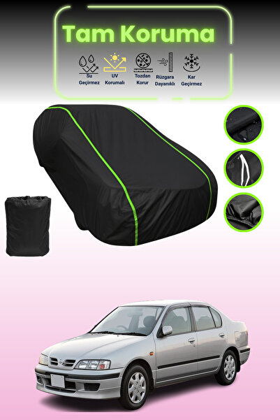 Dokaca Neo غطاء حماية للسيارة باللون الأسود النيون قماش مجدّل نيسان بريميرا س...