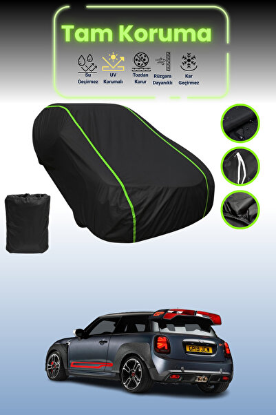 Dokaca Neo غطاء حماية من القماش للسيارة باللون الأسود النيون قماش مجدّل ميني ...