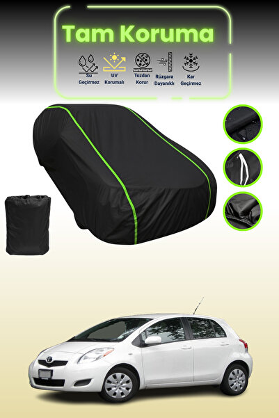 Dokaca Neo غطاء حماية للسيارة باللون الأسود النيون قماش مجدّل تويوتا ياريس 5 ...