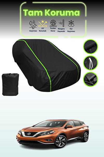 Dokaca Neo غطاء حماية للسيارة من القماش الأسود اللامع قماش مجدّل نيسان مورانو...