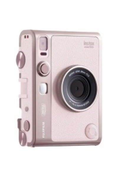 Fujifilm كاميرا إنستاكس ميني إيفو الهجينة الفورية (لون وردي فاتح)