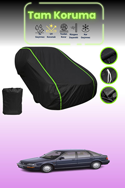 Dokaca Neo غطاء حماية للسيارة باللون الأسود النيون قماش مجدّل هوندا كونسيرتو هاتشباك 1990 - 1994 متوافق مع غطاء حماية السيارة