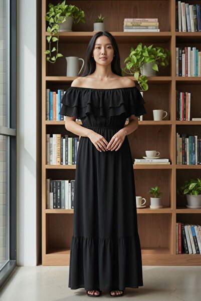 Cristina uzun rahat elbıse