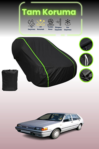 Dokaca Neo غطاء حماية للسيارة من القماش الأسود اللامع قماش مجدّل نيسان صني 2 ...