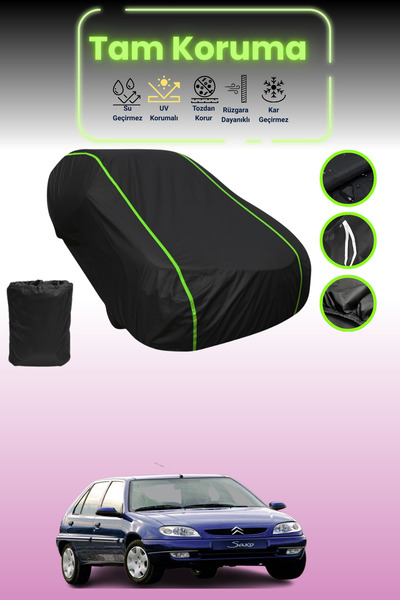 Dokaca Neo غطاء حماية للسيارة من القماش الأسود المتوافق مع سيتروين ساكسو قماش...