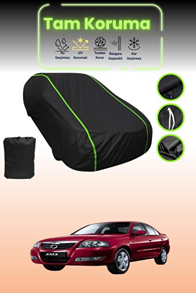 Dokaca Neo غطاء حماية للسيارة من القماش الأسود اللامع قماش مجدّل Renault Sams...