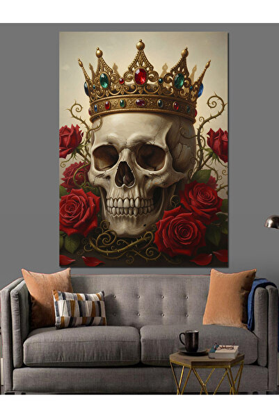 KanvasSepeti King Crowned Pictură în ulei de înaltă calitate texturat Canvas ...