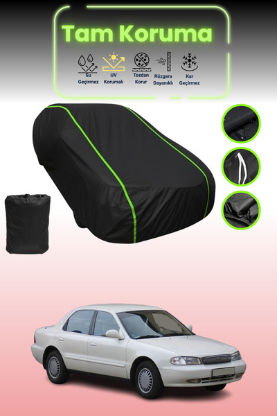 Dokaca Neo غطاء حماية للسيارة من القماش الأسود المتوافق مع سيارة كيا كلاروس قماش مجدّل