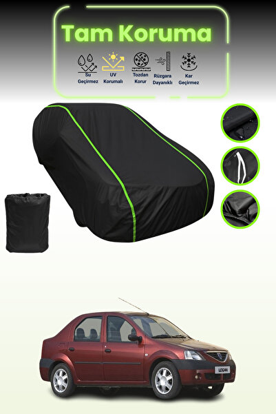 Dokaca Neo غطاء حماية للسيارة من القماش الأسود اللامع متوافق مع داسيا لوجان 2...