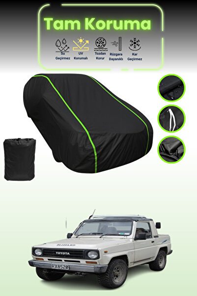 Dokaca Neo غطاء حماية للسيارة من القماش الأسود اللامع قماش مجدّل من تويوتا بليزارد سوفت توب متوافق مع غطاء حماية السيارة من القماش