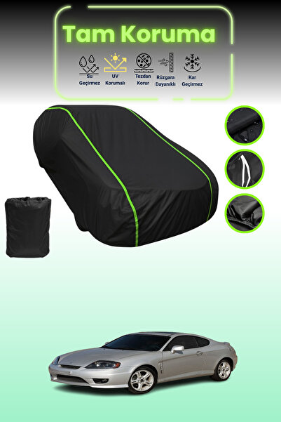 Dokaca Neo غطاء حماية للسيارة باللون الأسود النيون قماش مجدّل هيونداي كوبيه /...