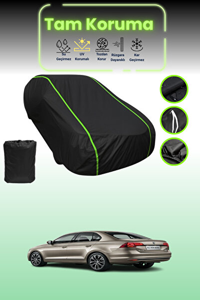 Dokaca Neo غطاء حماية للسيارة من القماش الأسود اللامع قماش مجدّل فولكس فاجن ب...