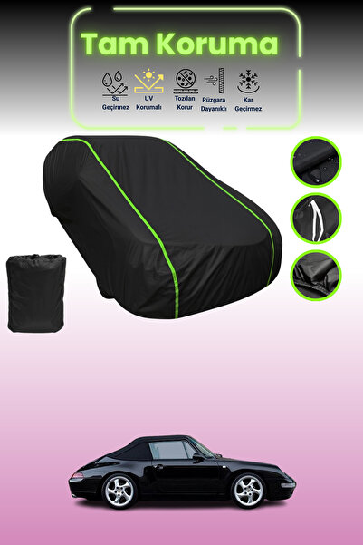 Dokaca Neo غطاء حماية للسيارة باللون الأسود النيون قماش مجدّل بورش 911 كابريو...