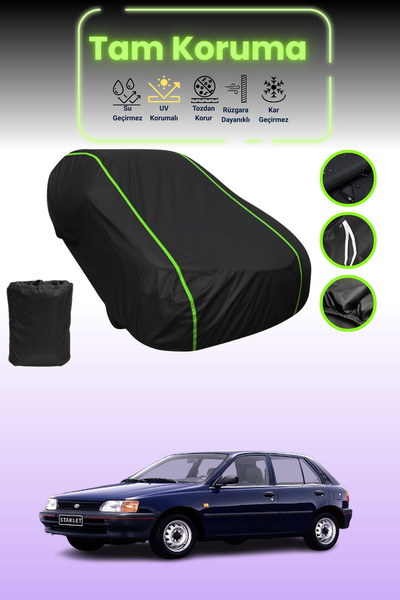 Dokaca Neo غطاء حماية للسيارة متوافق مع تويوتا ستارلت قماش مجدّل ذات 5 أبواب ...