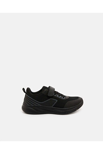 REDTAG Senior Boys Black Material Block Trainer