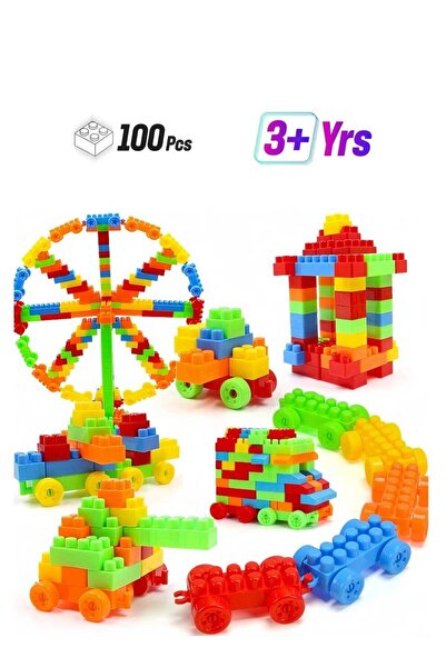 Generic 100-Piece Colorful Durable Sturdy Building Blocks Set