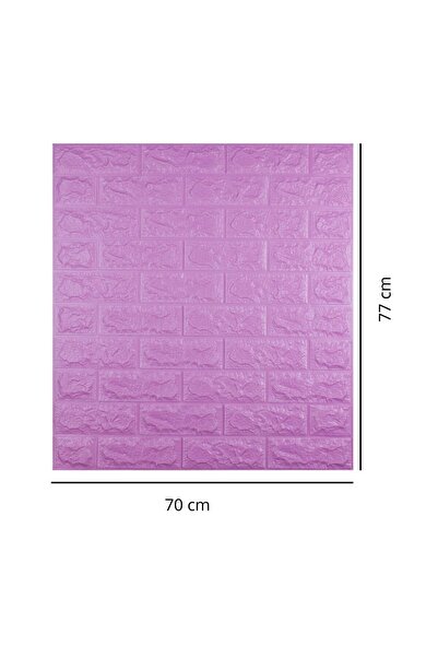 HORECA MARKET Kendinden Yapışkanlı Duvar Kağıdı Panel Strafor Köpük Mor 70x77...